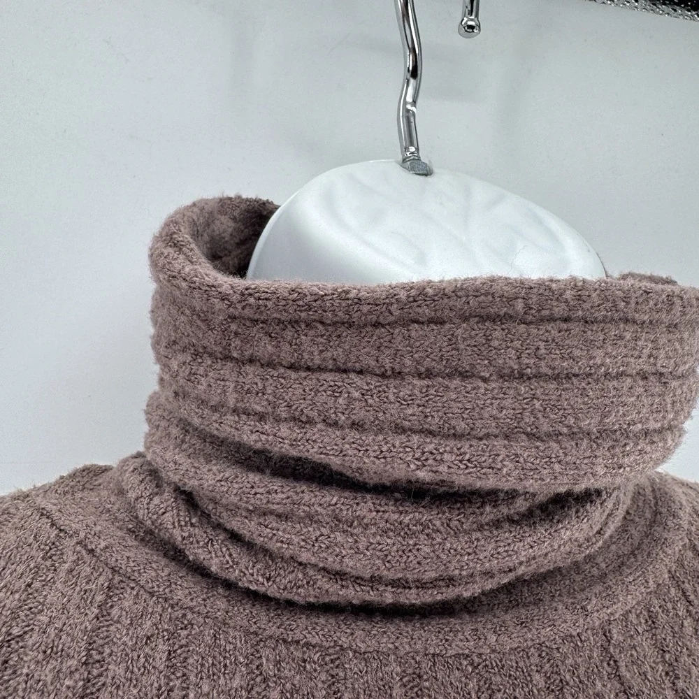 Free People Brown Ribbed Turtleneck Mini Dress - Picture 5 of 15